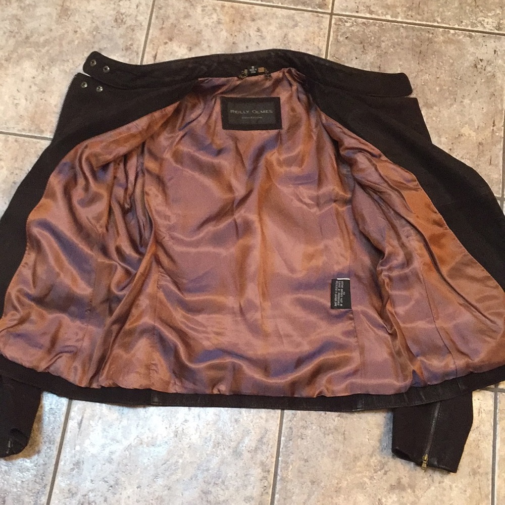 Reilly Olmes Collection Leather Moto Jacket - Picture 3 of 8